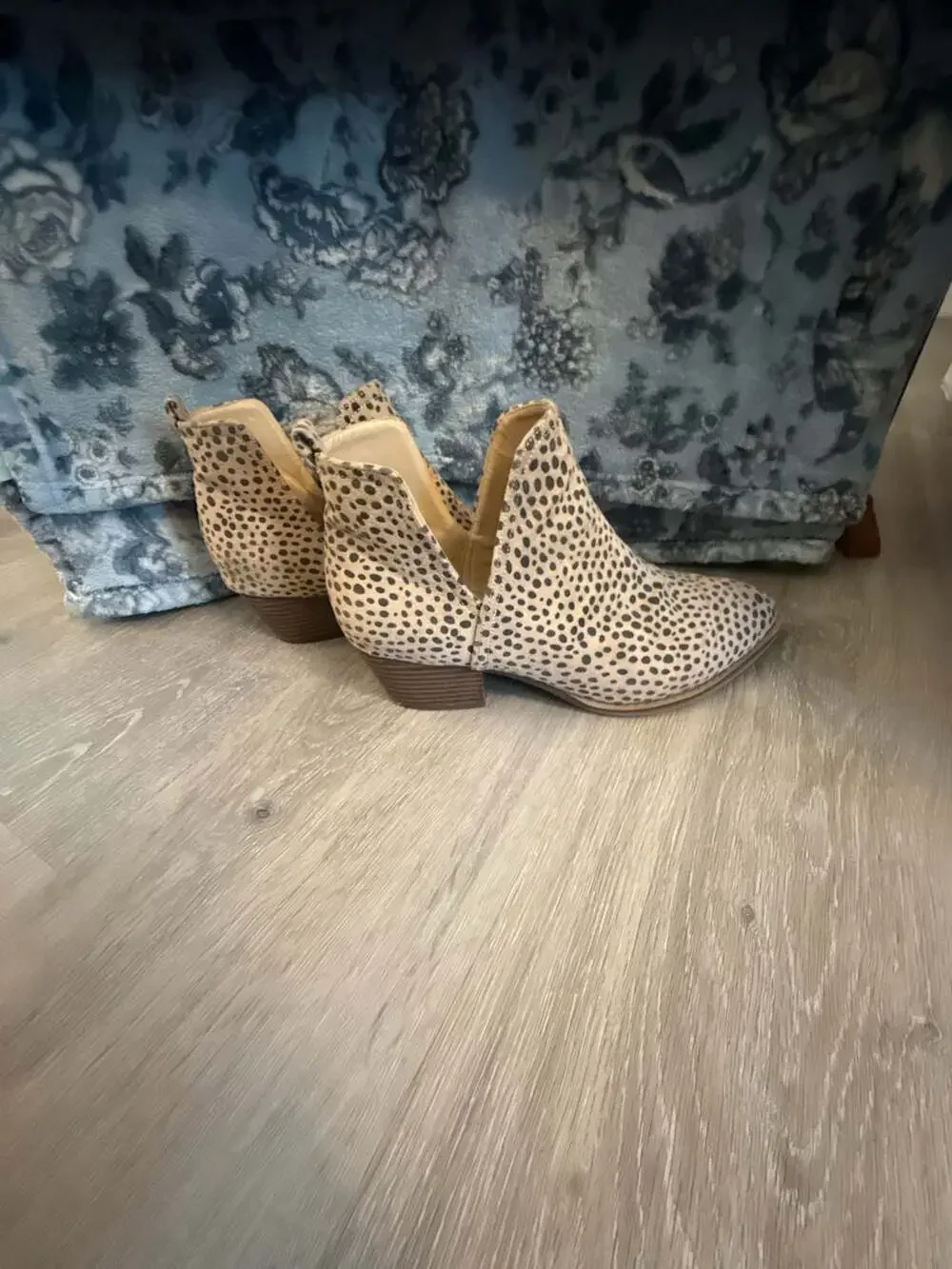 CL by Chinese Laundry Women's Cheetah Print Cut-Out Ankle Booties